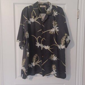 Tommy Bahama Shirt Men XL Hawaiian 100% Silk